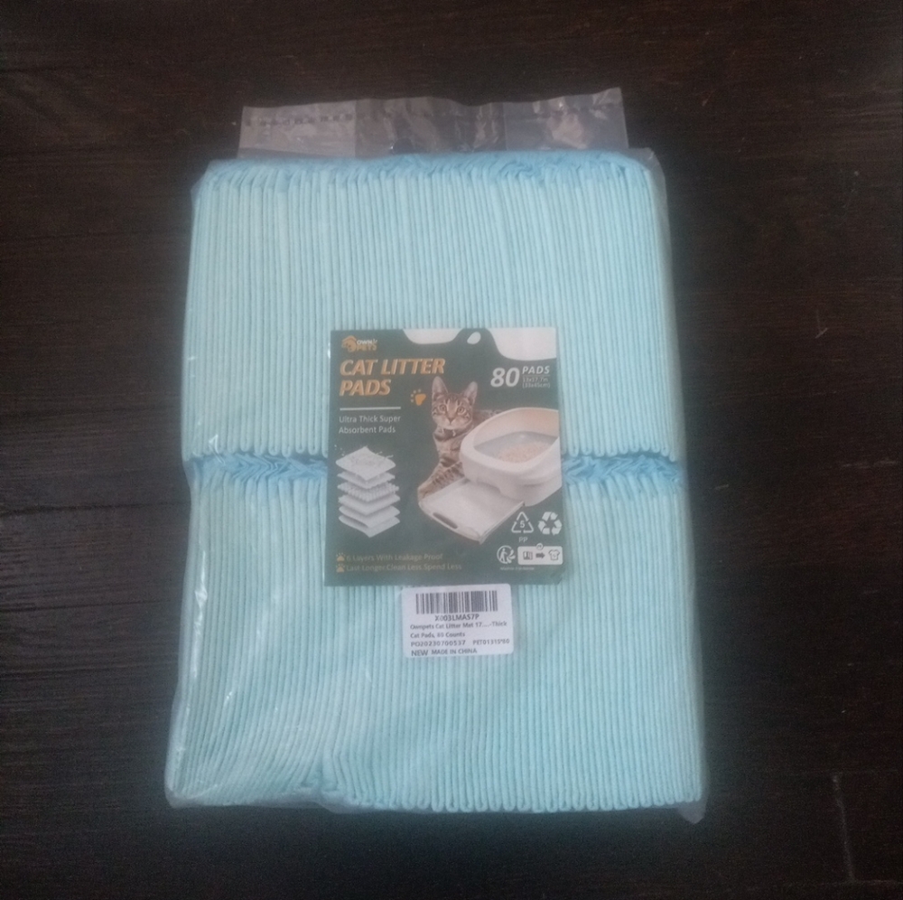 Own PetS Cat Litter Pads 80 Pads 13x17.7 in (33x45cm)  Ultra Thick Super...